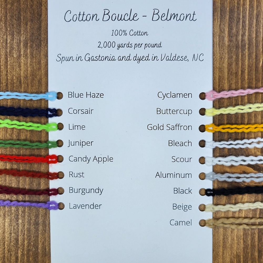 Dyed Cotton Boucle, Belmont