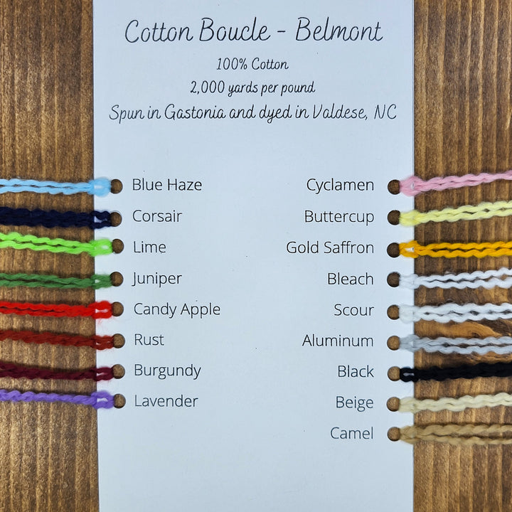 Dyed Cotton Boucle, Belmont