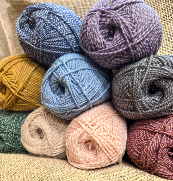 80% US SW Merino/20% Nylon, DK Weight, Mystery Marl Packs